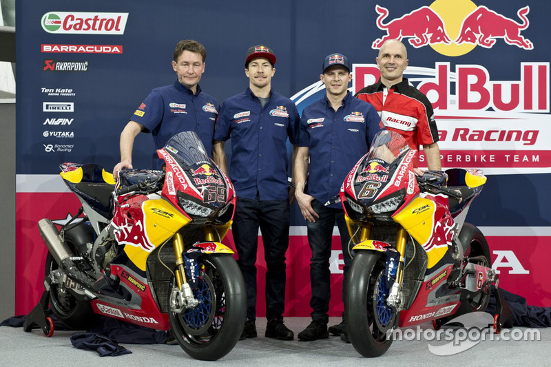 Nicky Hayden, Stefan Bradl, Ronald Ten Kate et Marco Chini