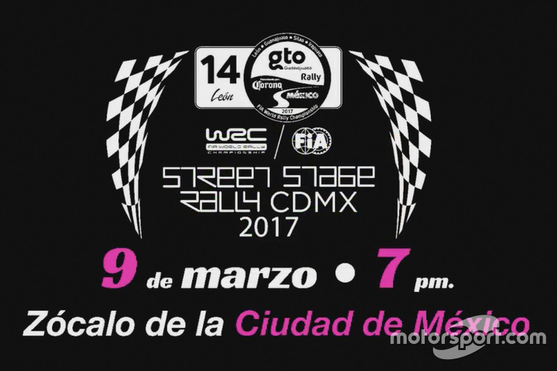 Anuncio de la etapa del WRC en la CDMX