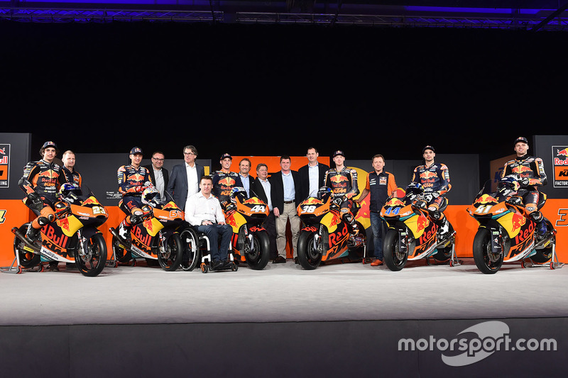 Pilotos da KTM para a temporada 2017 do Mundial de Motovelocidade