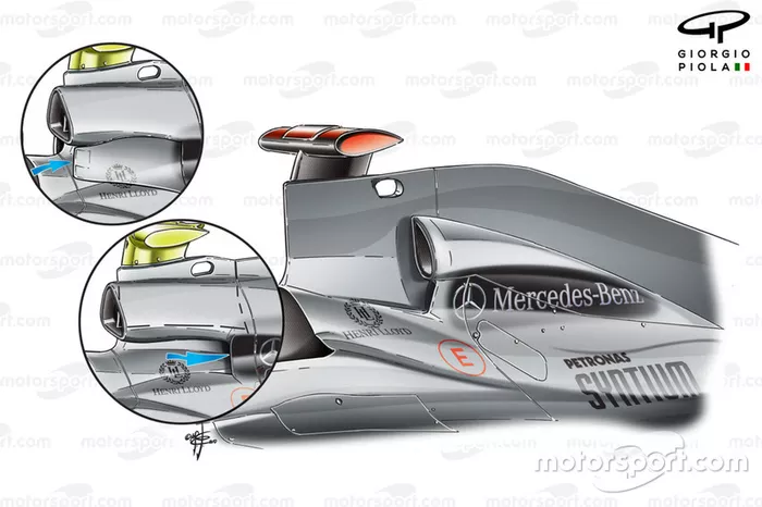 Mercedes W01 airbox