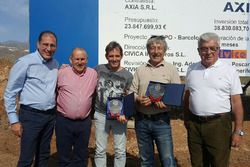 Walter Sciacca, direttore generale del circuito, Carlos Gaztañaga e Benito Rodríguez, presidenti del