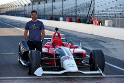 Oriol Servia with the 2018 Honda IndyCar