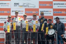 Podium: 1. #1 Montaplast by Land-Motorsport, Audi R8 LMS: Connor De Phillippi, Christopher Mies, 2. #2 Montaplast by Land-Motorsport, Audi R8 LMS: Jeffrey Schmidt, Christopher Haase, 3. #6 HB Racing WDS Bau, Lamborghini Huracán GT3: Florian Spengler, Christopher Zanella