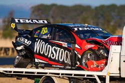 Will Davison, Tekno Autosports Holden car after his crash on the second lap