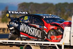 Will Davison, Tekno Autosports Holden car after his crash on the second lap