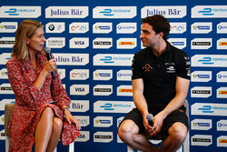 Nicki Shields e Jérôme d'Ambrosio, Dragon Racing nella conferenza stampa