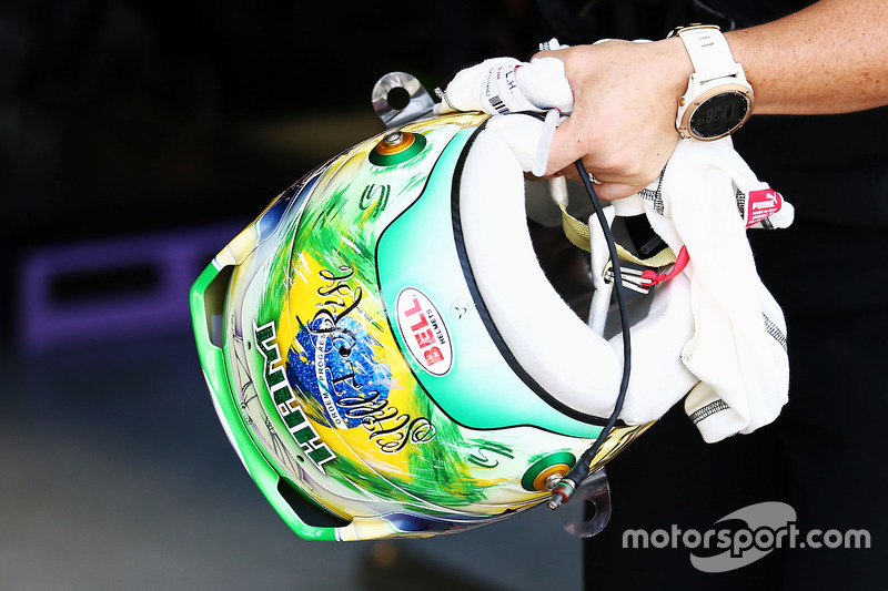 Casco de Lewis Hamilton, Mercedes AMG F1