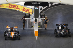 Sebastian Vettel and Kurt Busch in the Ariel Atom Cup