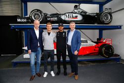 Lewis Hamilton, Mercedes AMG F1 Team, Nico Rosberg, Mercedes AMG F1 Team, Toto Wolff, Mercedes AMG F1 Shareholder and Executive Director and Dr. Dieter Zetsche, Daimler AG CEO