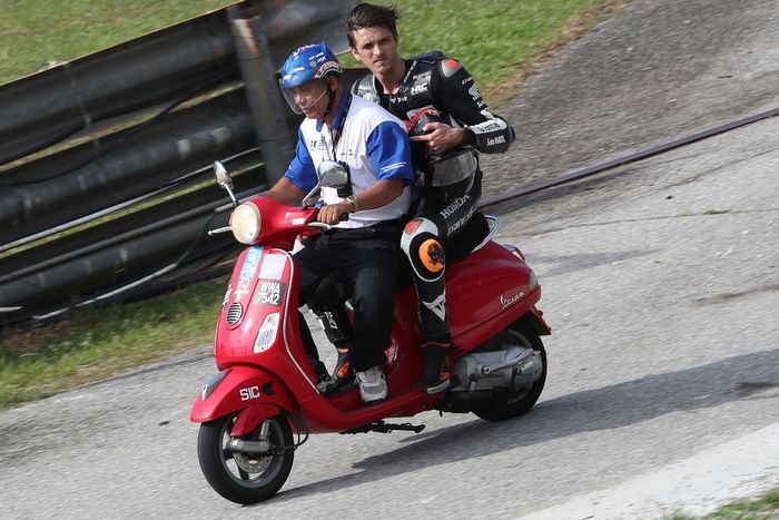 Luca Marini, Honda HRC after his crash
