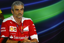 Maurizio Arrivabene, Ferrari Team Principal in the FIA Press Conference