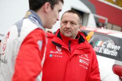 Craig Breen, Citroën DS3 WRC, Abu Dhabi Total World Rally Team with Yves Matton, Citroën Motorsport Director