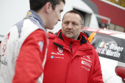 Craig Breen, Citroën DS3 WRC, Abu Dhabi Total World Rally Team with Yves Matton, Citroën Motorsport Director