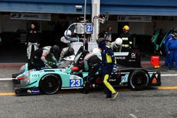 Pit stop #23 Panis-Barthez Competition Ligier JS P2 Nissan: Fabien Barthez, Timothe Buret, Paul-Loup