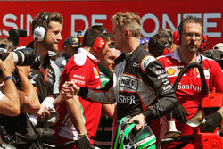 Nico Hulkenberg, Sahara Force India F1 in qualifying parc ferme