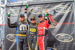 Podium: race winner Alex Tagliani, second place Andrew Ranger, third place Kevin Lacroix
