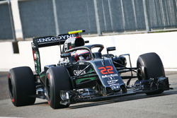Jenson Button, McLaren MP4-31 with the Halo cockpit cover