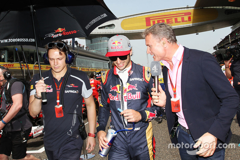 Carlos Sainz Jr., Scuderia Toro Rosso con David Coulthard, Channel 4 F1