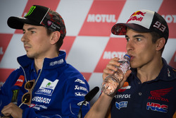 Jorge Lorenzo, Yamaha Factory Racing, et Marc Márquez, Repsol Honda Team