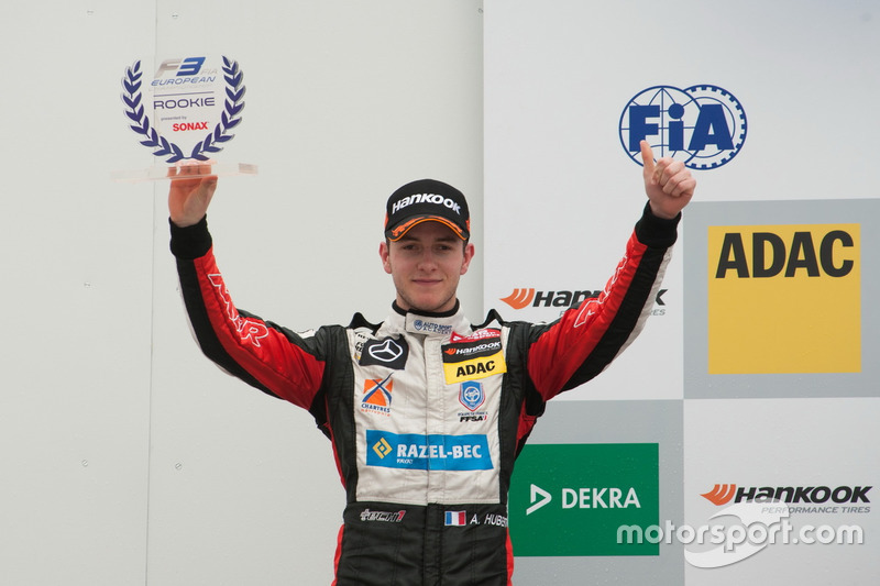Podio esordienti: Anthoine Hubert, Van Amersfoort Racing Dallara F312 Mercedes-Benz