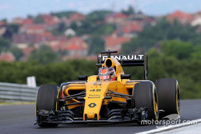 Esteban Ocon, Renault Sport F1 Team, en la PL1 del GP de Hungría 2016