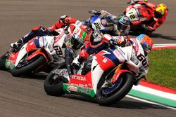 Michael van der Mark, Honda WSBK Team et Nicky Hayden, Honda WSBK Team