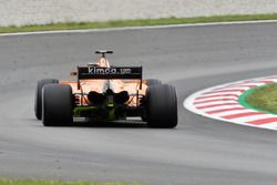 Stoffel Vandoorne, McLaren MCL33 con parafina aerodinámica en el difusor trasero