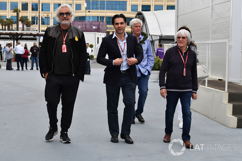 Flavio Briatore, Arif Rahimov, Promotore del Baku Street Circuit e Bernie Ecclestone