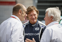 Charlie Whiting, Race Director, FIA, Bruno Michel, and Marco Codello