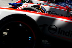 Le monoposto di Felix Rosenqvist, Mahindra Racing, Nick Heidfeld, Mahindra Racing