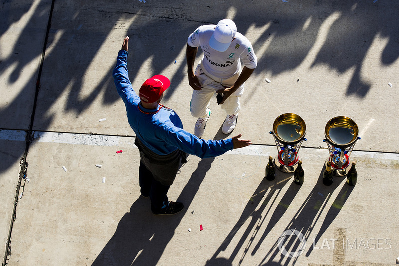 Niki Lauda, Mercedes AMG F1, Lewis Hamilton, Mercedes AMG F1