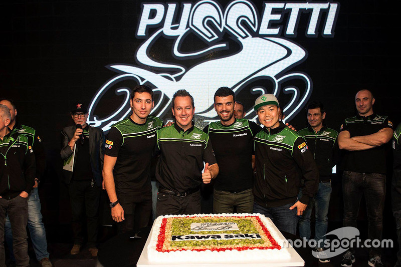 Toprak Razgatlioglu, Hikari Okubo, Manuel Puccetti, Kenan Sofuoglu, Kawasaki Puccetti Racing