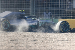 Valtteri Bottas, Mercedes AMG F1 W09, runs off the track