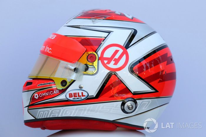 Casco de Kevin Magnussen, Haas F1