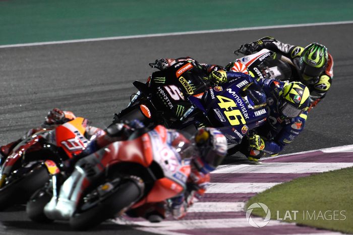 Rossi overtakes Johann Zarco, Monster Yamaha Tech 3