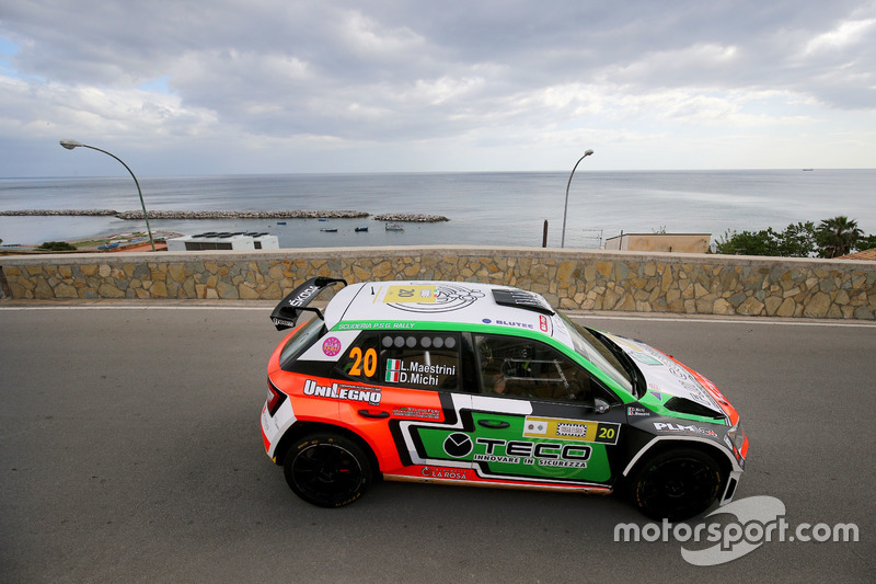 Leopoldo Maestrini, Daniele Michi, Skoda Fabia R5, PSG Rally