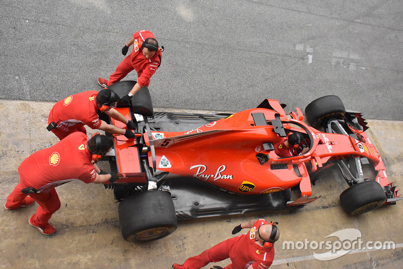 Ferrari SF71H di Sebastian Vettel