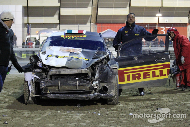 L'accident d'Oliver Solberg, Ford Fiesta WRC