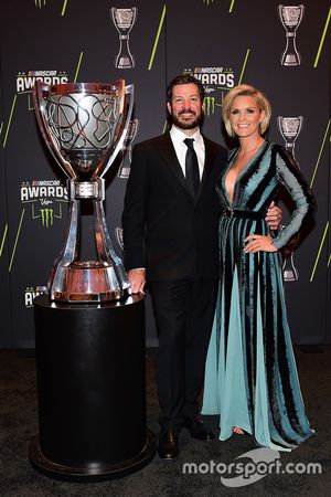 2017 champion Martin Truex Jr., Furniture Row Racing Toyota, Sherry Pollex