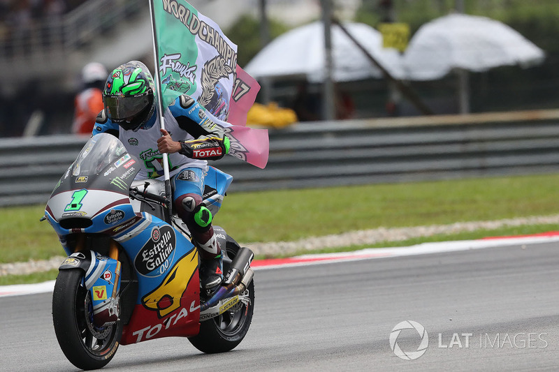 Third place and champion Franco Morbidelli, Marc VDS