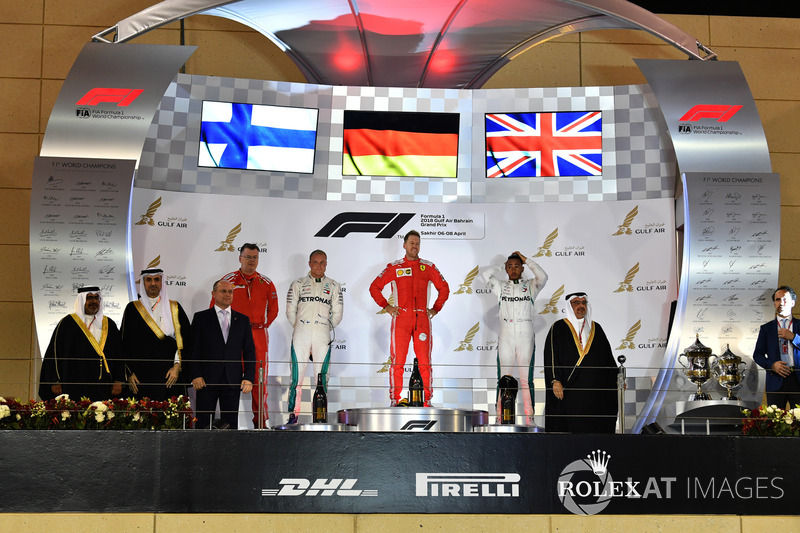 Podium celebrations