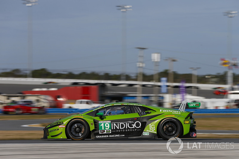 #19 GRT Grasser Racing Team Lamborghini Huracan GT3, GTD: Ezequiel Perez Companc, Christian Engelhart, Christopher Lenz, Louis Machiels, Max van Splunteren