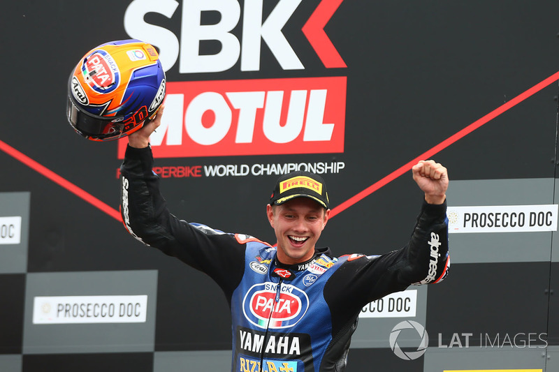Podio: il vincitore della gara Michael van der Mark, Pata Yamaha