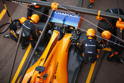 McLaren pit stop antrenmanı