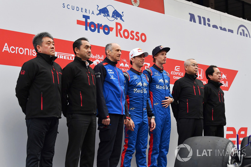 Franz Tost, Scuderia Toro Rosso Team Principal, Pierre Gasly, Scuderia Toro Rosso, Brendon Hartley, 