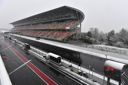 Main straight as snow stops testing