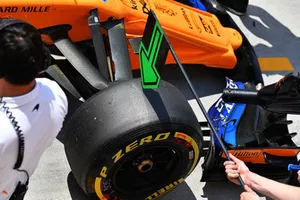 McLaren MCL33 front Pirelli tyre