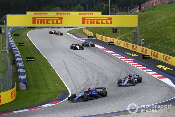 Alex Albon, Williams FW45, Esteban Ocon, Alpine A523, Yuki Tsunoda, AlphaTauri AT04, Lance Stroll, Aston Martin AMR23