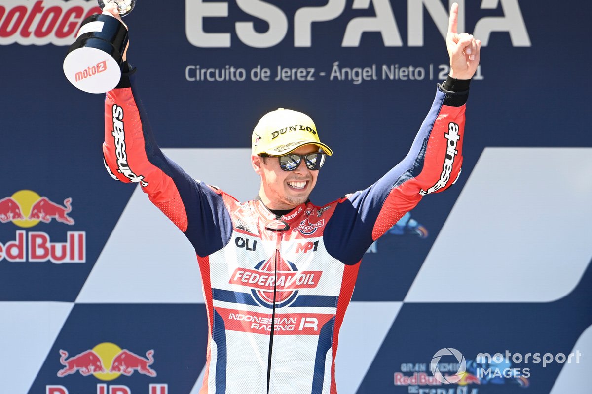 Podio: ganador de la carrera, Fabio di Giannantonio, Federal Oil Gresini Moto2