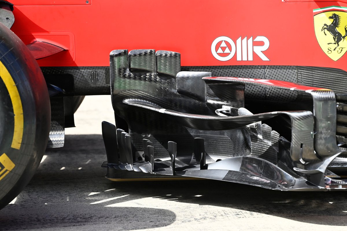 Detalle técnico del Ferrari SF21